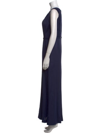 J. Mendel V-Neck Long Dress