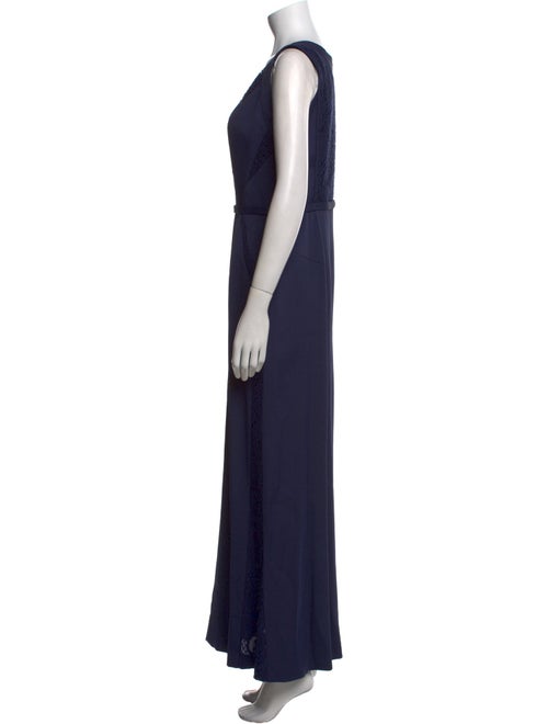 J. Mendel V-Neck Long Dress
