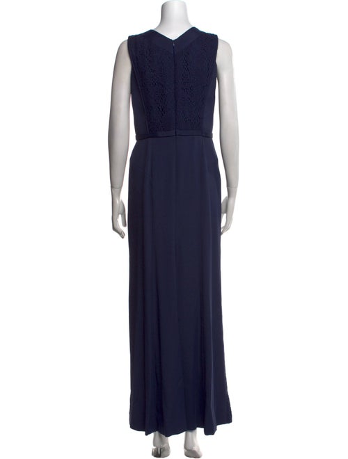 J. Mendel V-Neck Long Dress