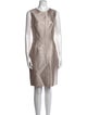 J. Mendel Crew Neck Knee-Length Dress