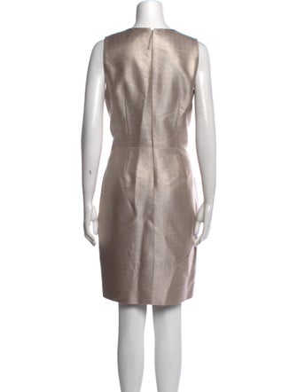 J. Mendel Crew Neck Knee-Length Dress