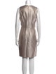 J. Mendel Crew Neck Knee-Length Dress