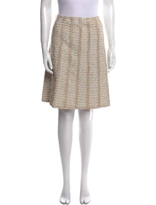 J. Mendel Polka Dot Print Knee-Length Skirt