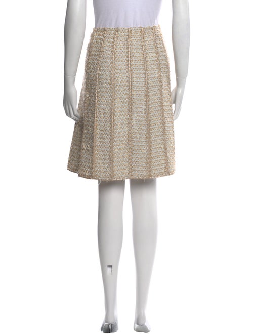 J. Mendel Polka Dot Print Knee-Length Skirt