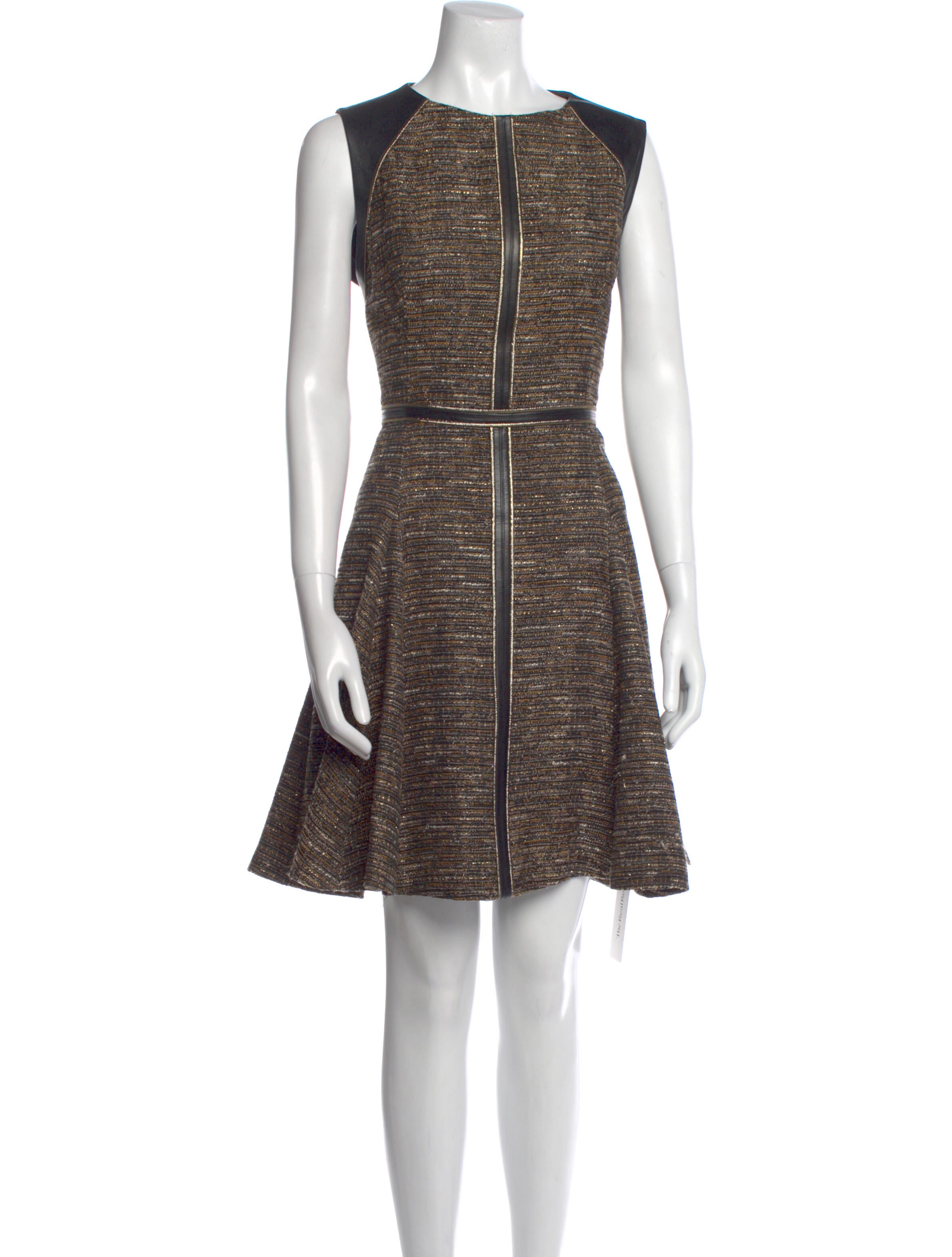 J. Mendel Striped Mini Dress