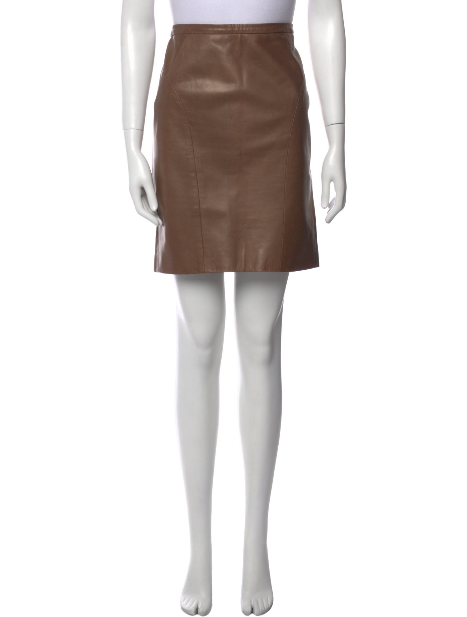 J. Mendel Lambskin Mini Skirt