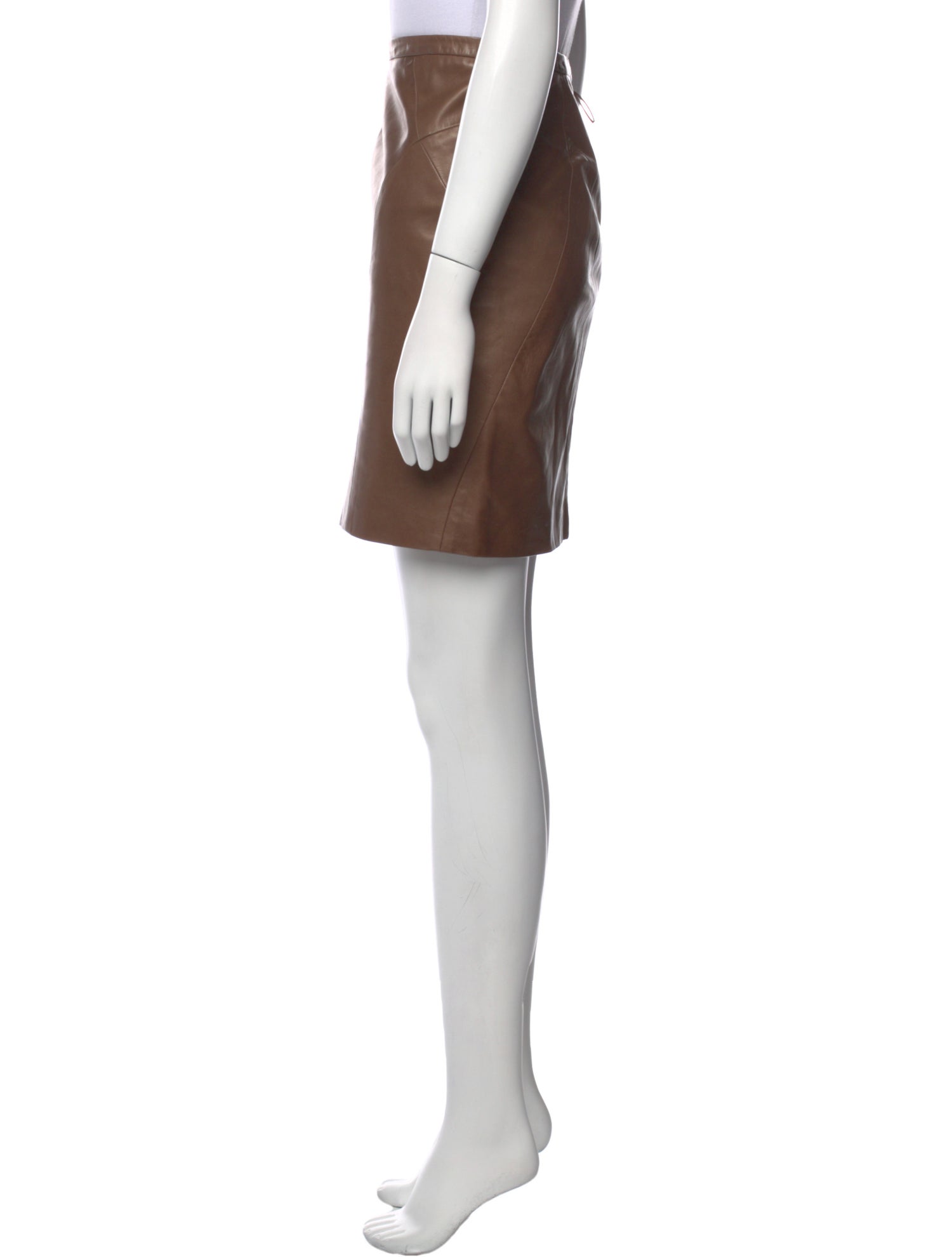 J. Mendel Lambskin Mini Skirt