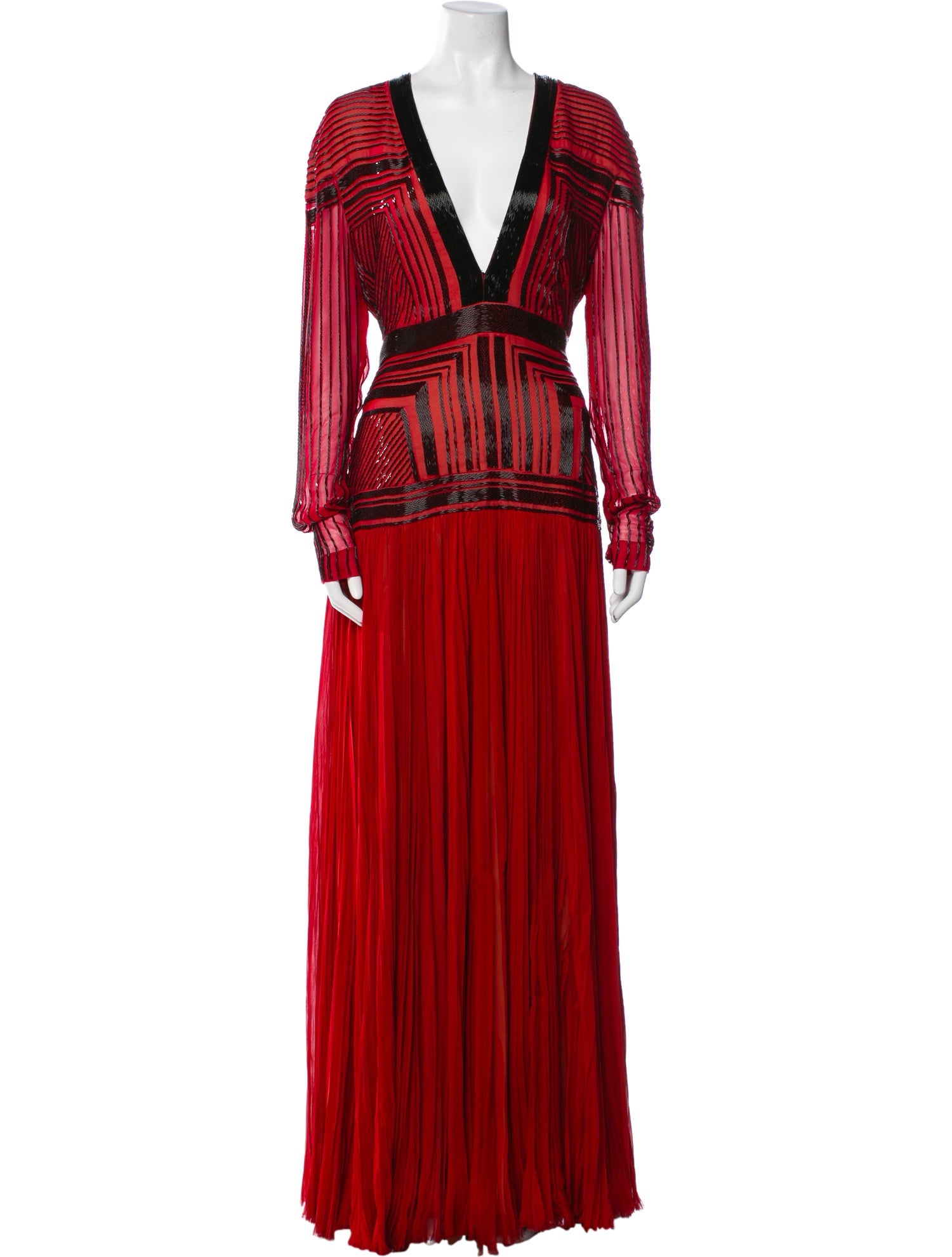 J. Mendel Silk Long Dress