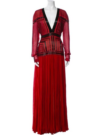 J. Mendel Silk Long Dress