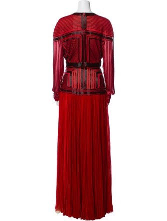 J. Mendel Silk Long Dress