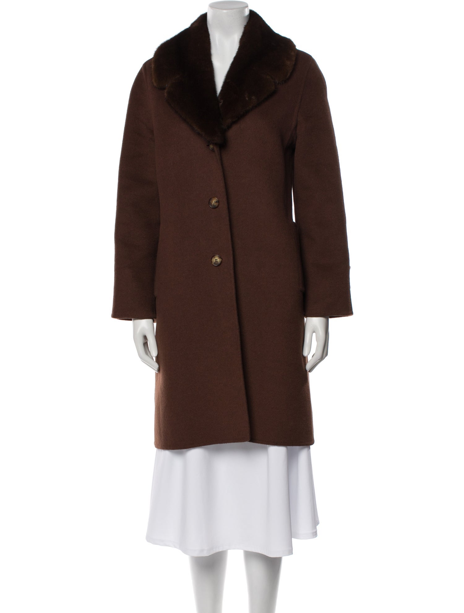 J. Mendel Faux Fur Coat