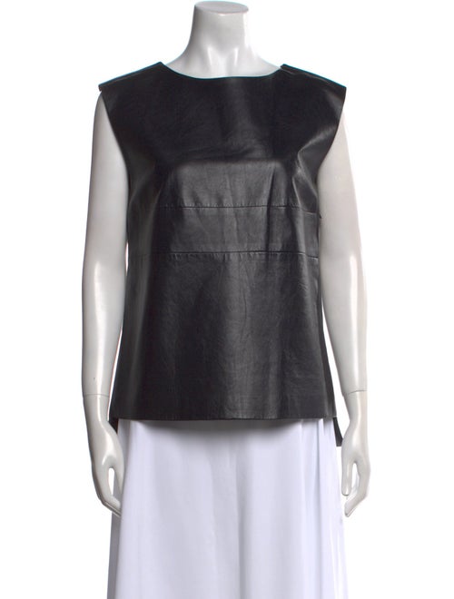 J. Mendel Bateau Neckline Sleeveless Top