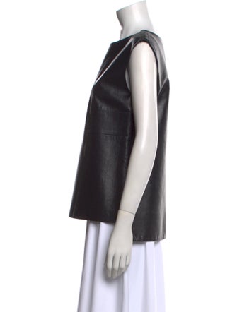 J. Mendel Bateau Neckline Sleeveless Top
