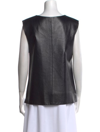 J. Mendel Bateau Neckline Sleeveless Top