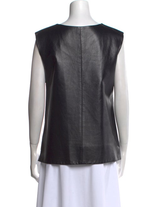 J. Mendel Bateau Neckline Sleeveless Top