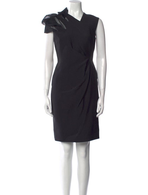 J. Mendel V-Neck Knee-Length Dress