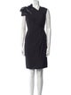 J. Mendel V-Neck Knee-Length Dress