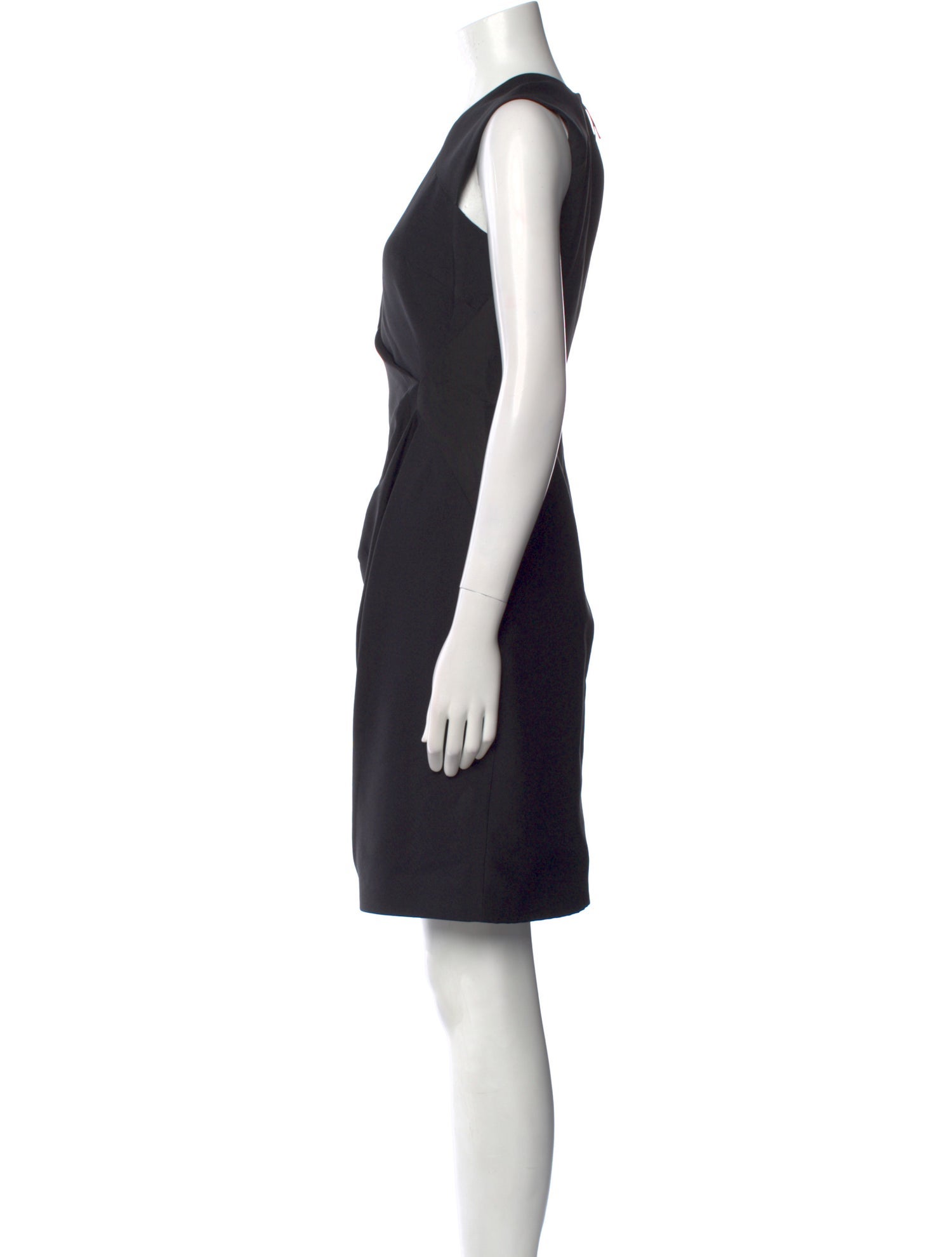 J. Mendel V-Neck Knee-Length Dress