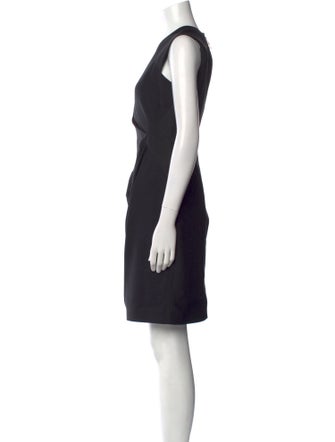 J. Mendel V-Neck Knee-Length Dress