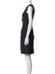 J. Mendel V-Neck Knee-Length Dress
