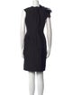 J. Mendel V-Neck Knee-Length Dress