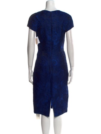 J. Mendel Crew Neck Midi Length Dress
