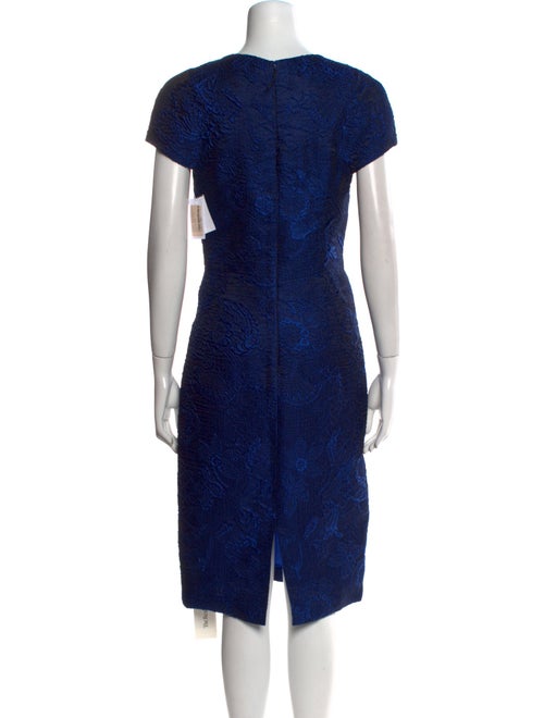 J. Mendel Crew Neck Midi Length Dress