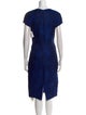 J. Mendel Crew Neck Midi Length Dress