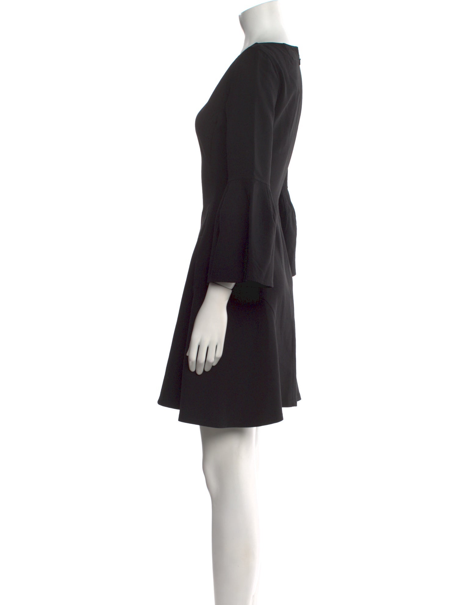 J. Mendel Bateau Neckline Mini Dress