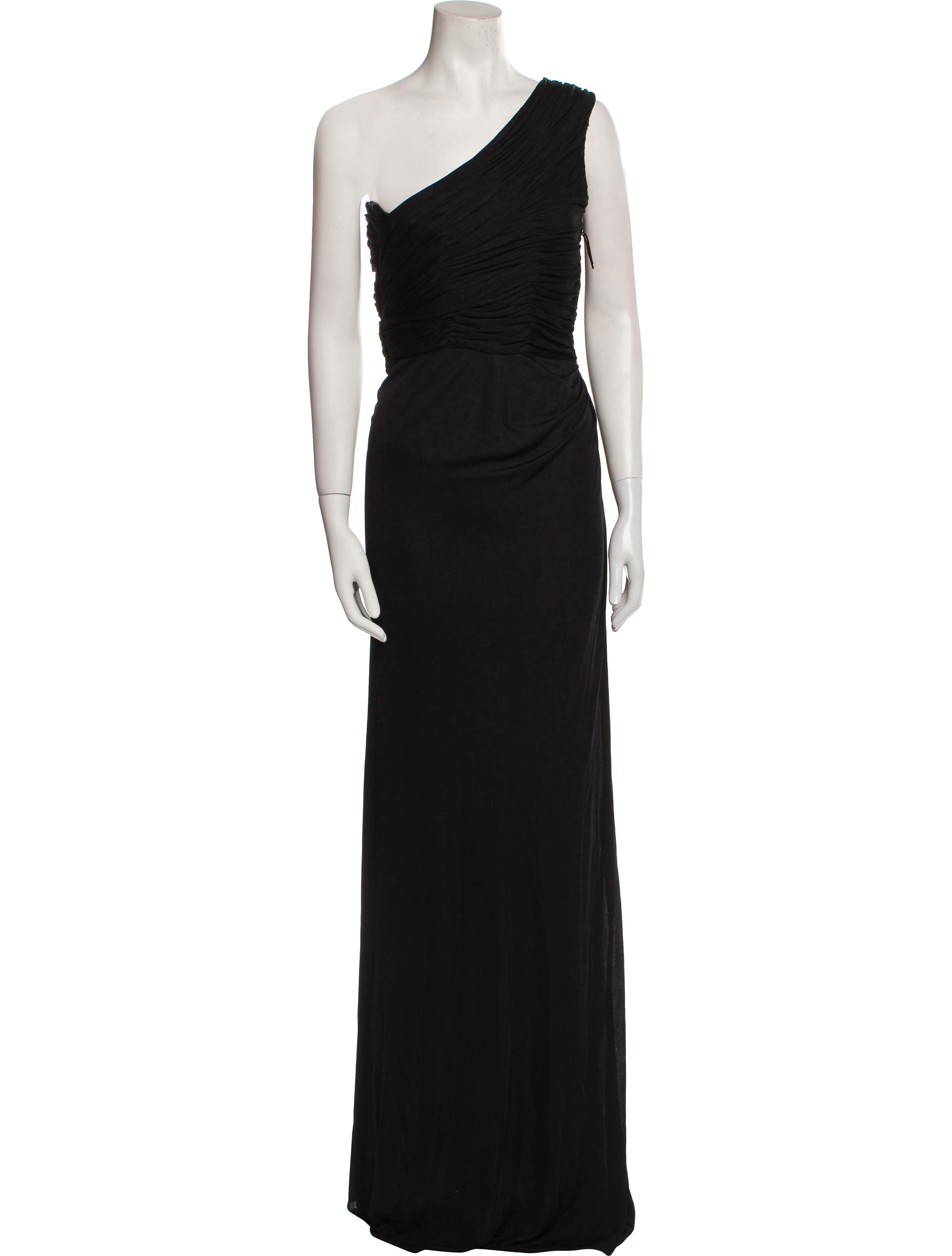 J. Mendel One-Shoulder Long Dress