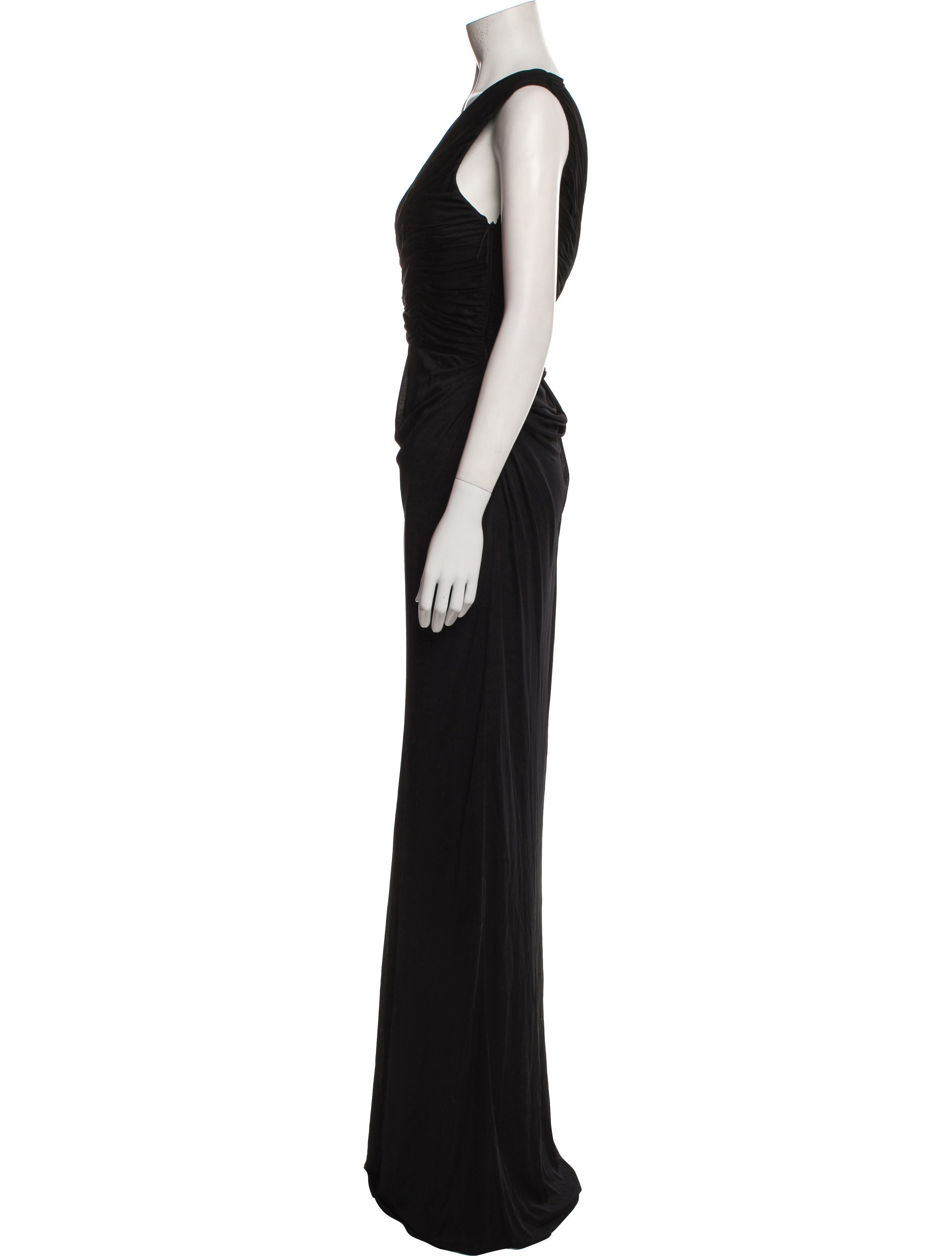 J. Mendel One-Shoulder Long Dress