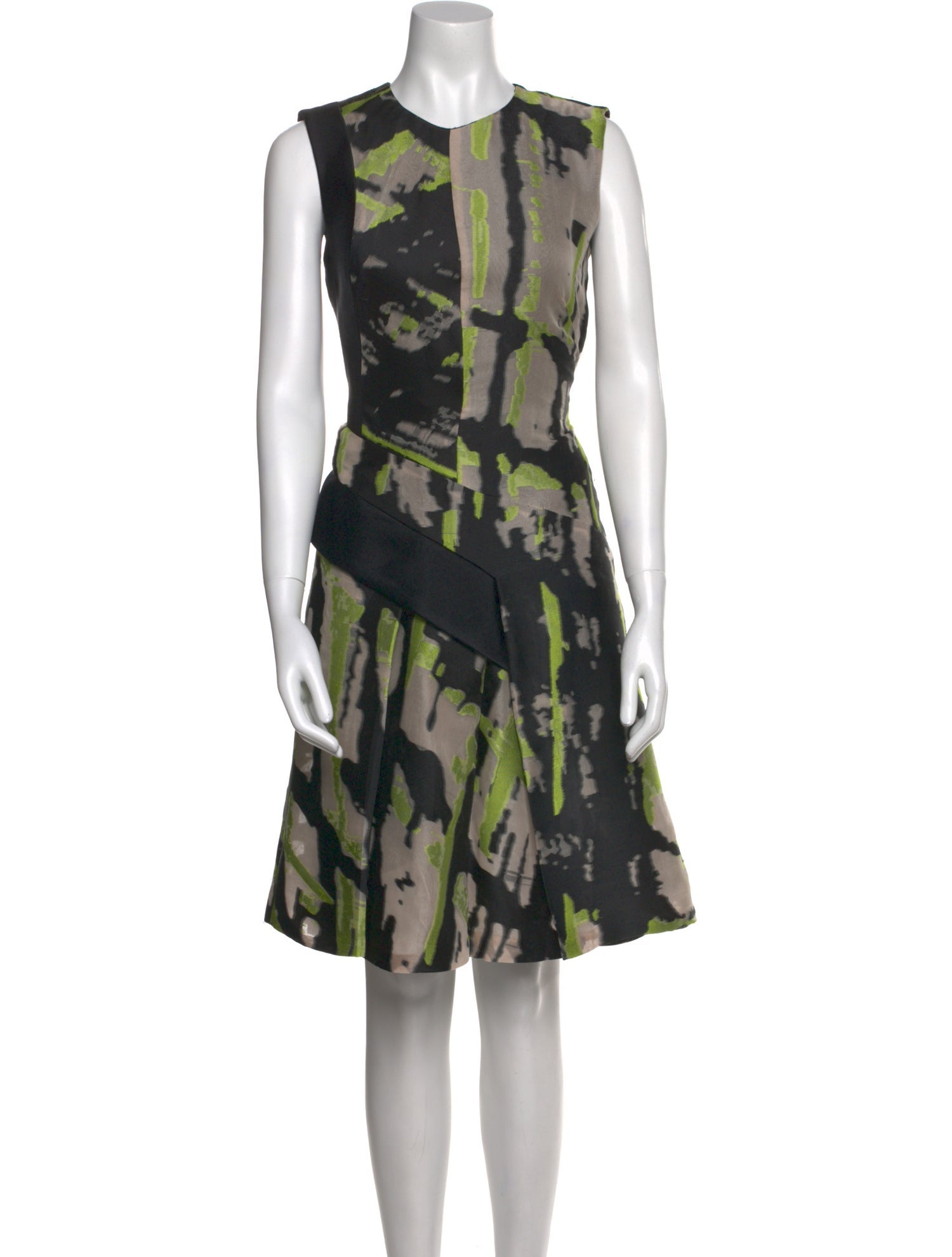 J. Mendel Printed Knee-Length Dress