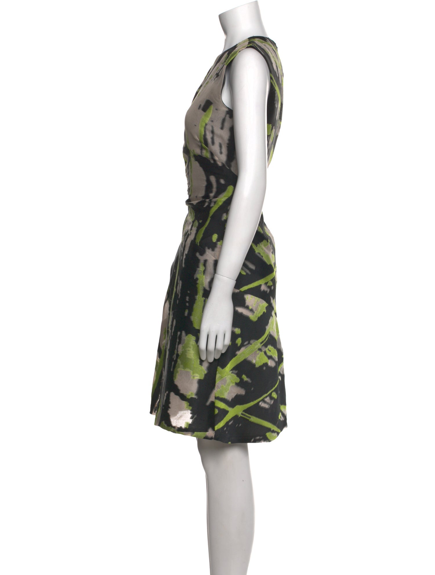 J. Mendel Printed Knee-Length Dress