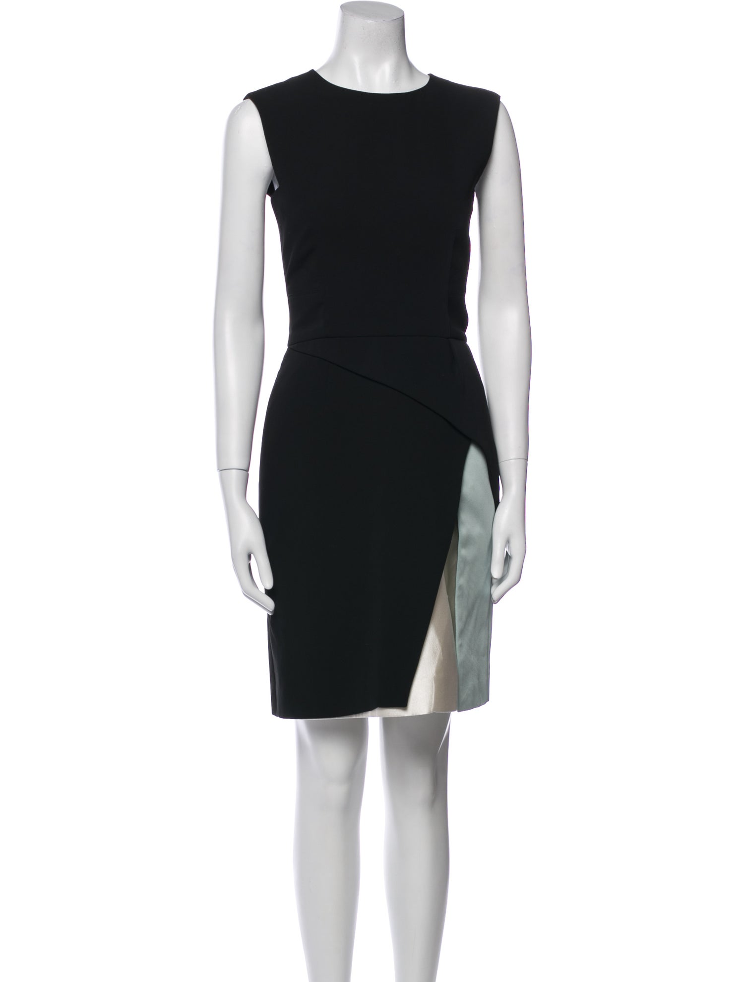 J. Mendel Crew Neck Mini Dress
