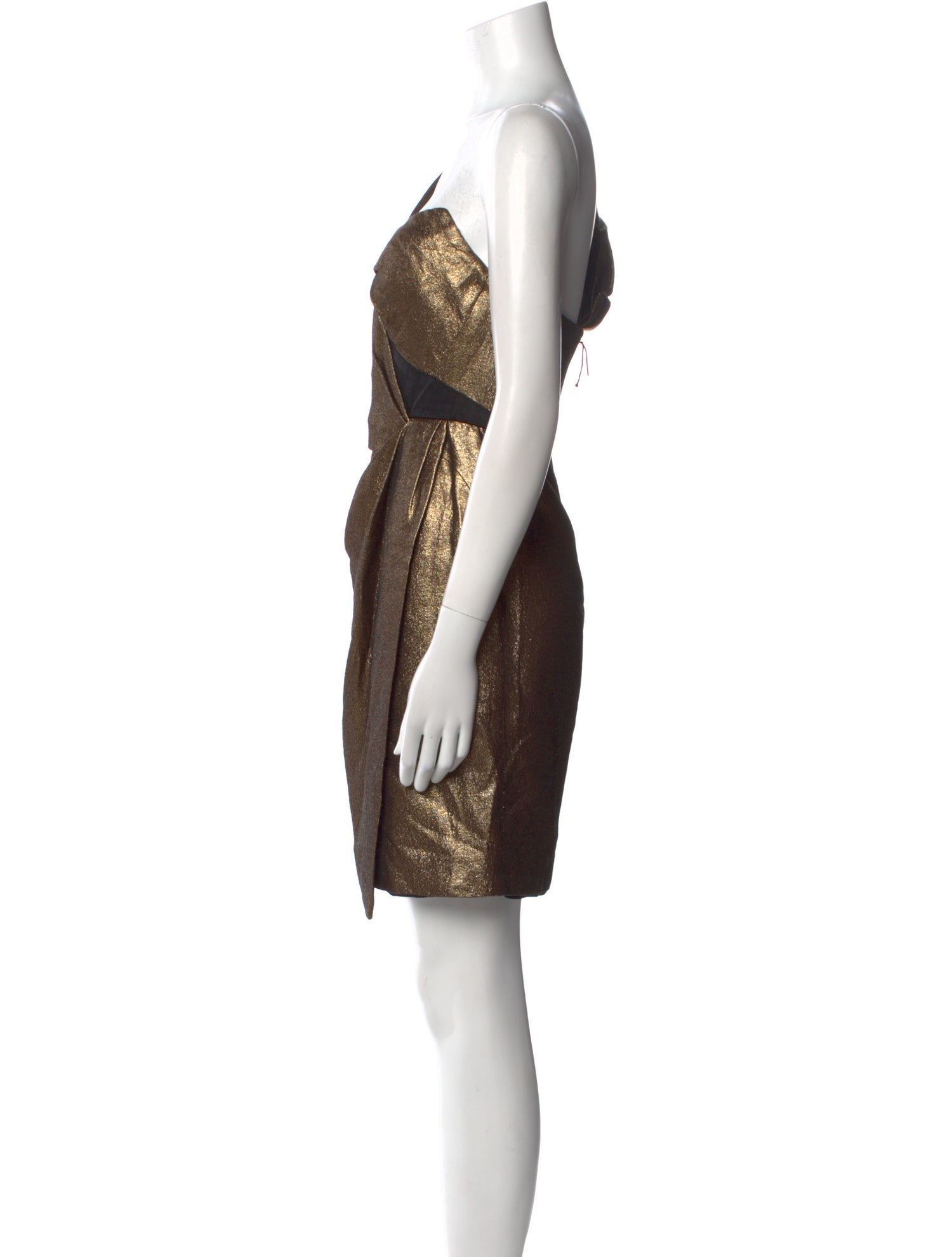 J. Mendel One-Shoulder Knee-Length Dress