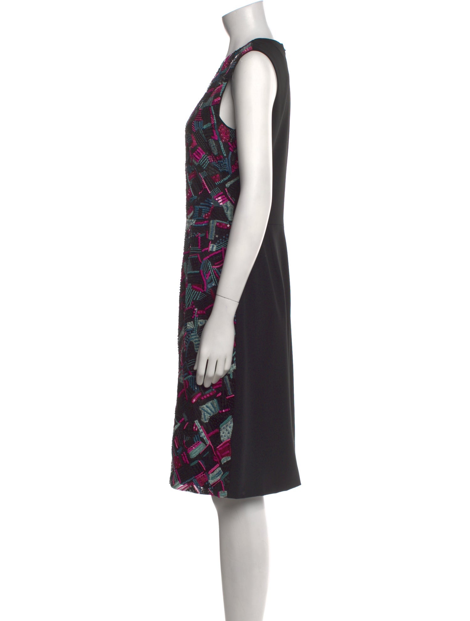 J. Mendel Printed Knee-Length Dress