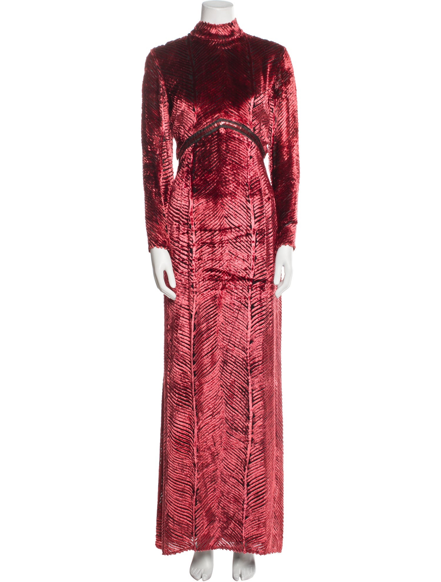 J. Mendel Printed Long Dress