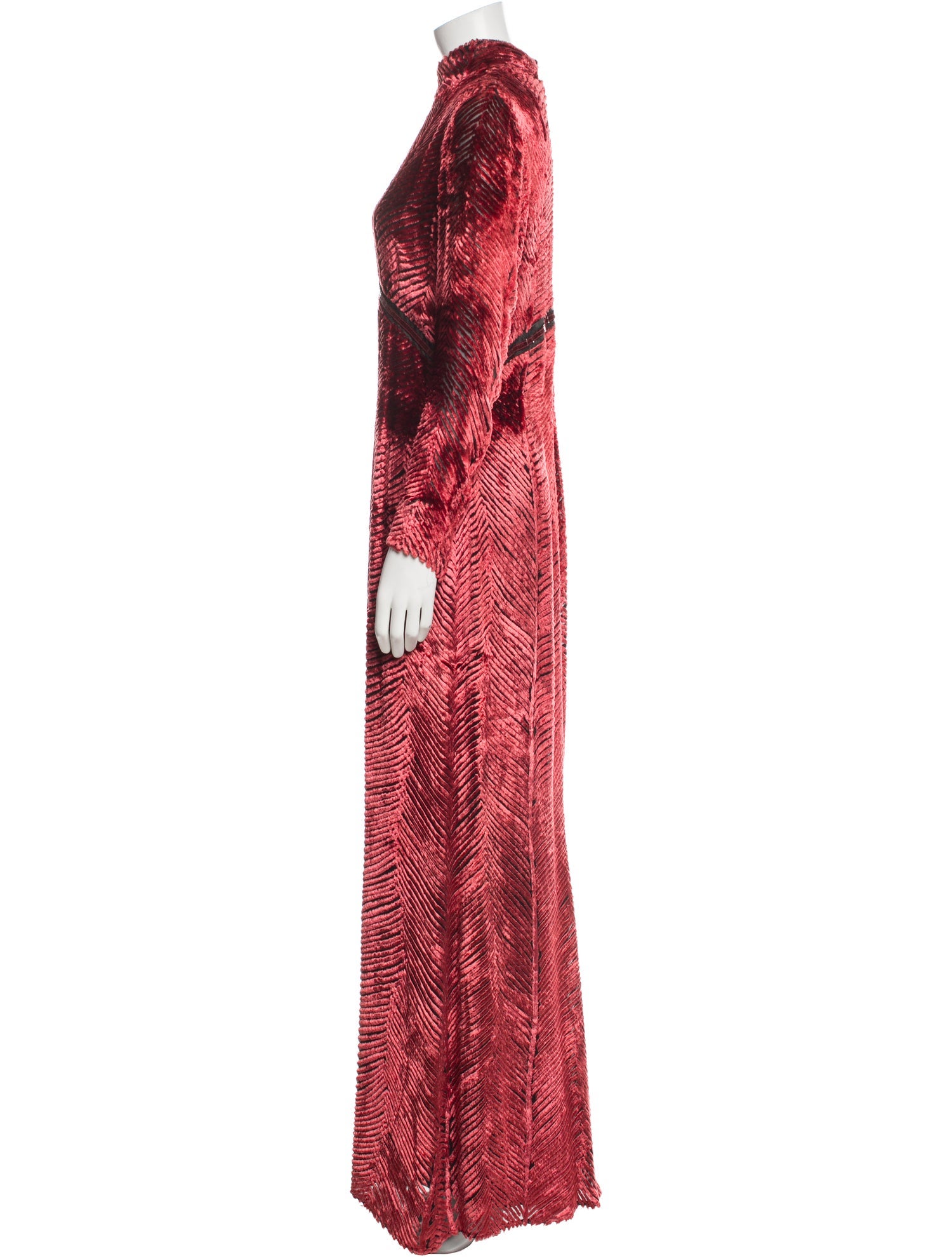 J. Mendel Printed Long Dress