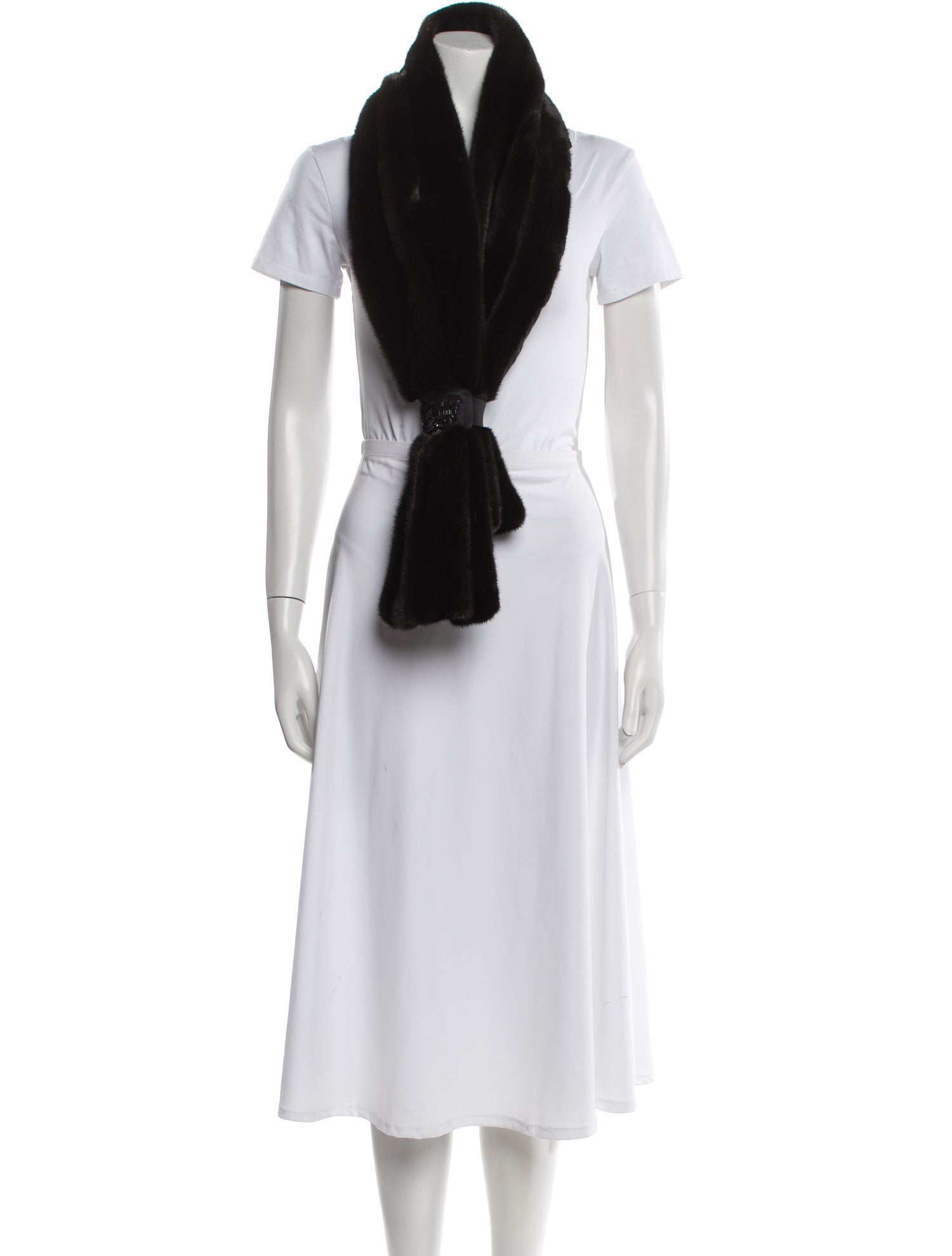 J. Mendel Mink Beaded Stole