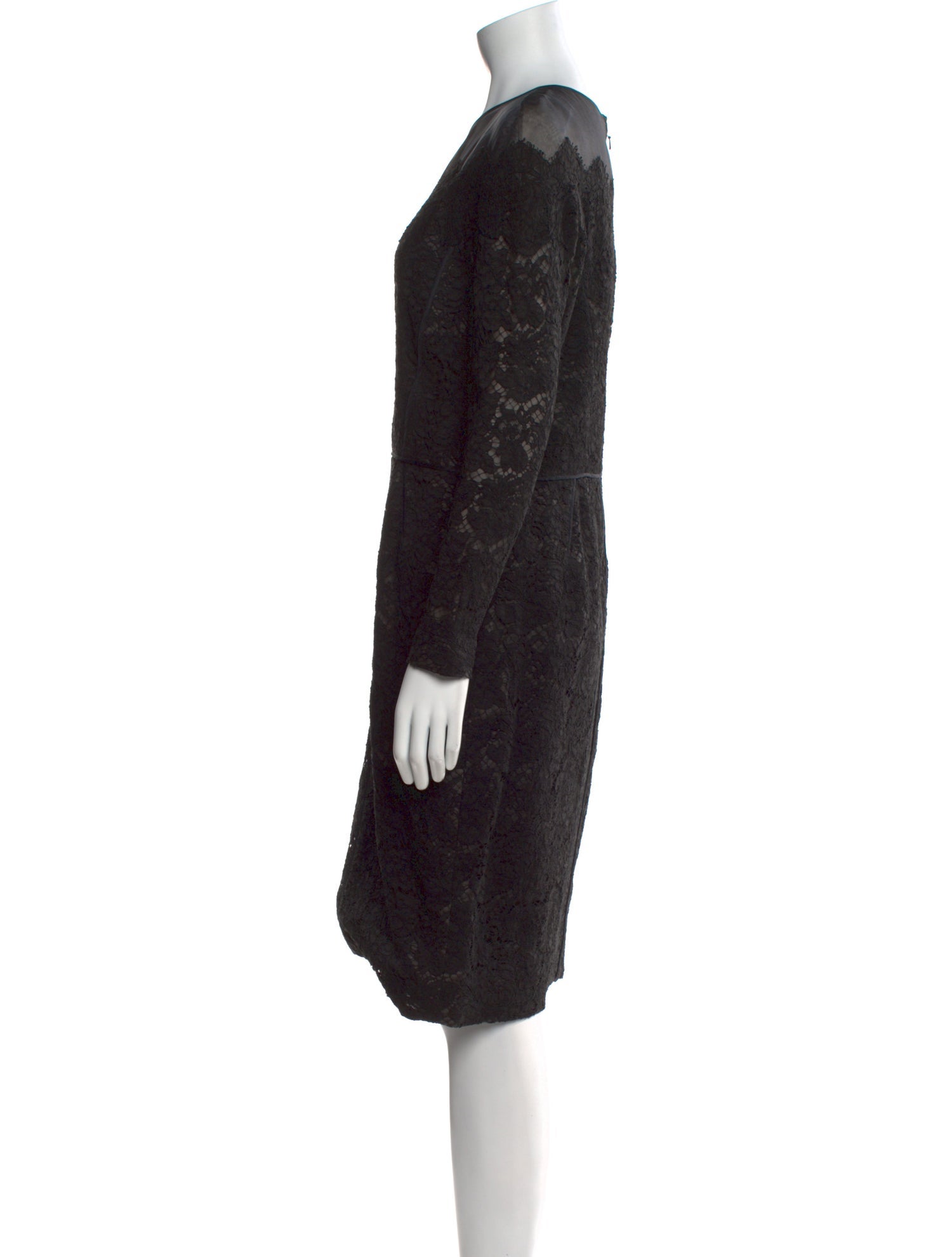 J. Mendel Floral Print Knee-Length Dress