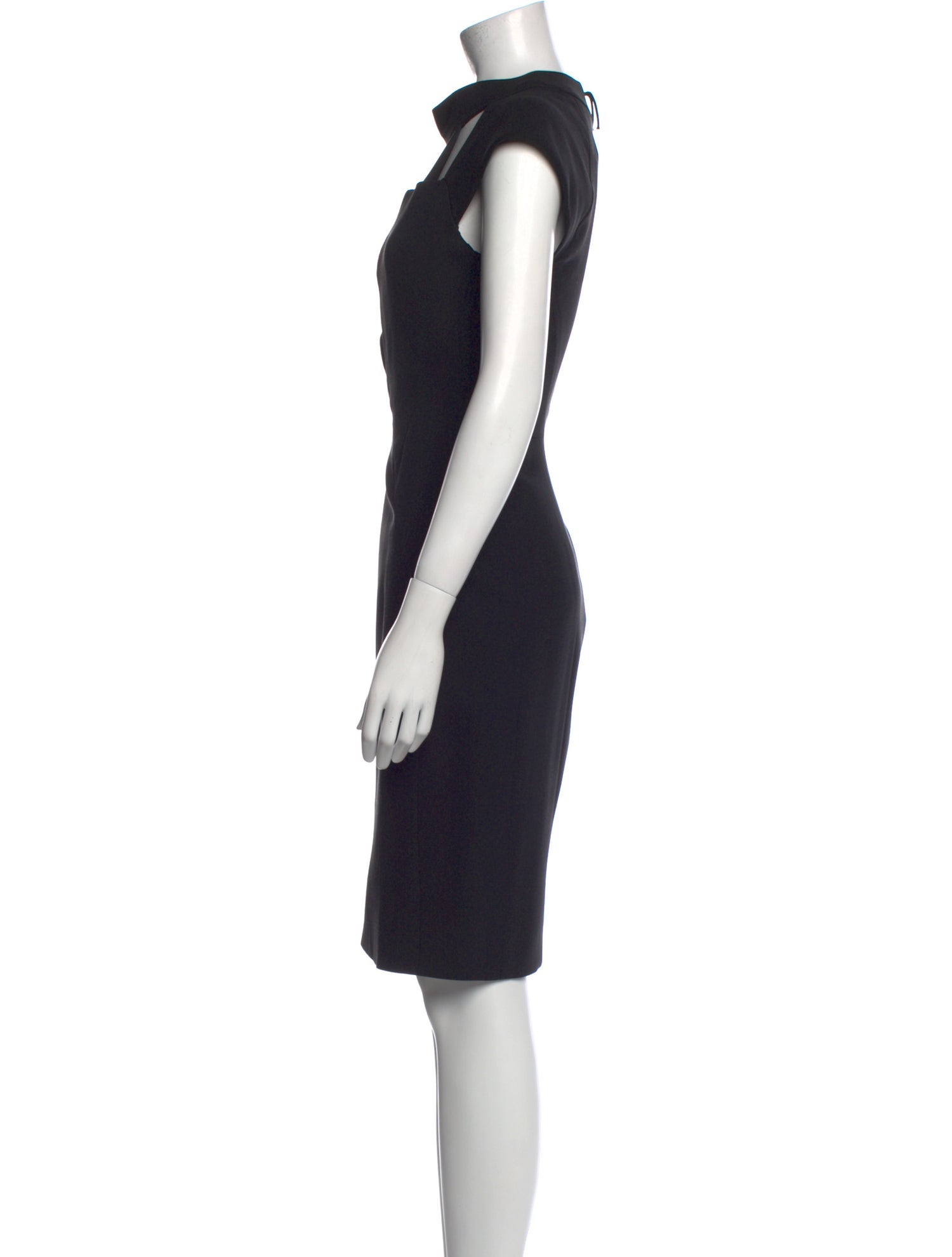 J. Mendel Mock Neck Knee-Length Dress