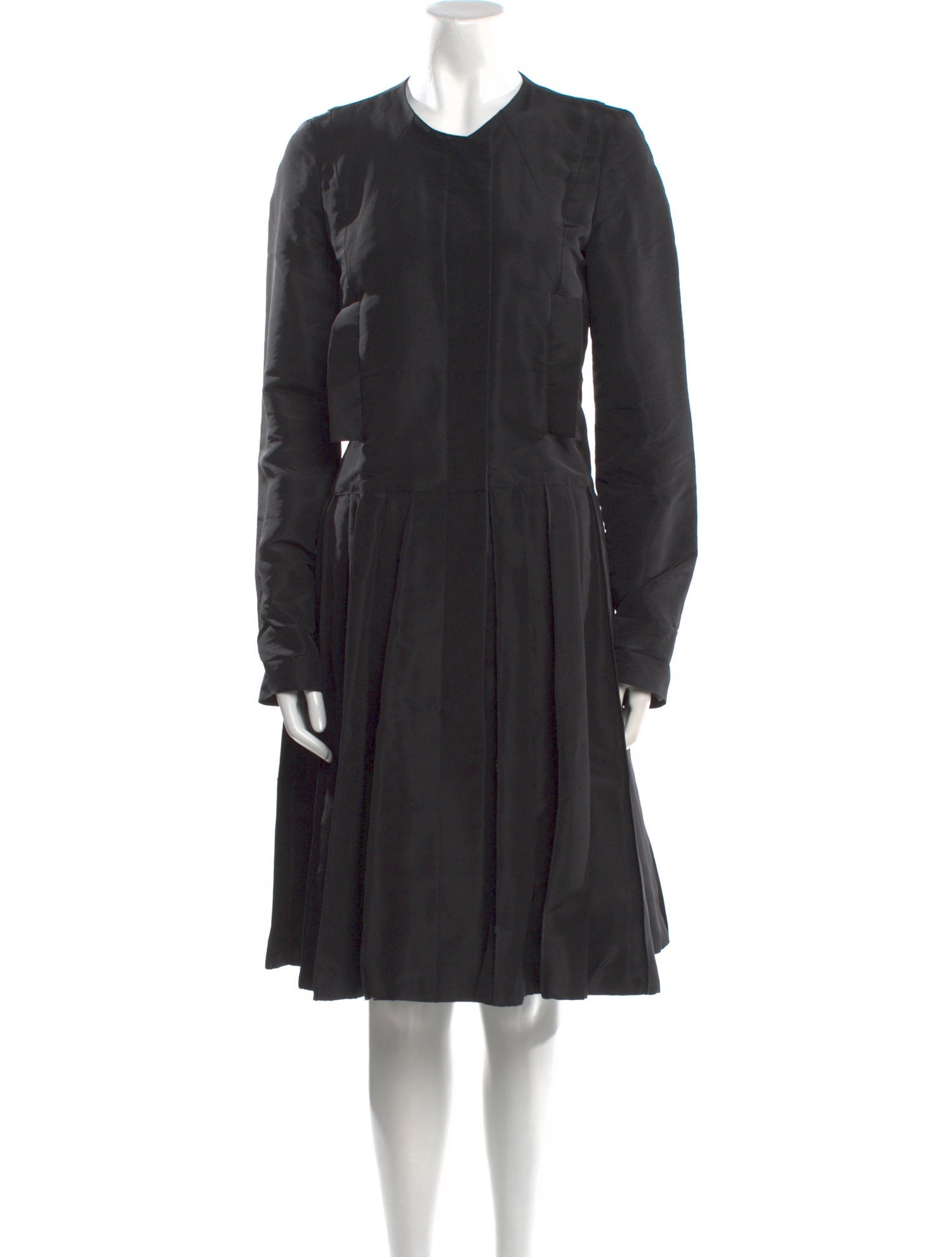 J. Mendel Crew Neck Midi Length Dress