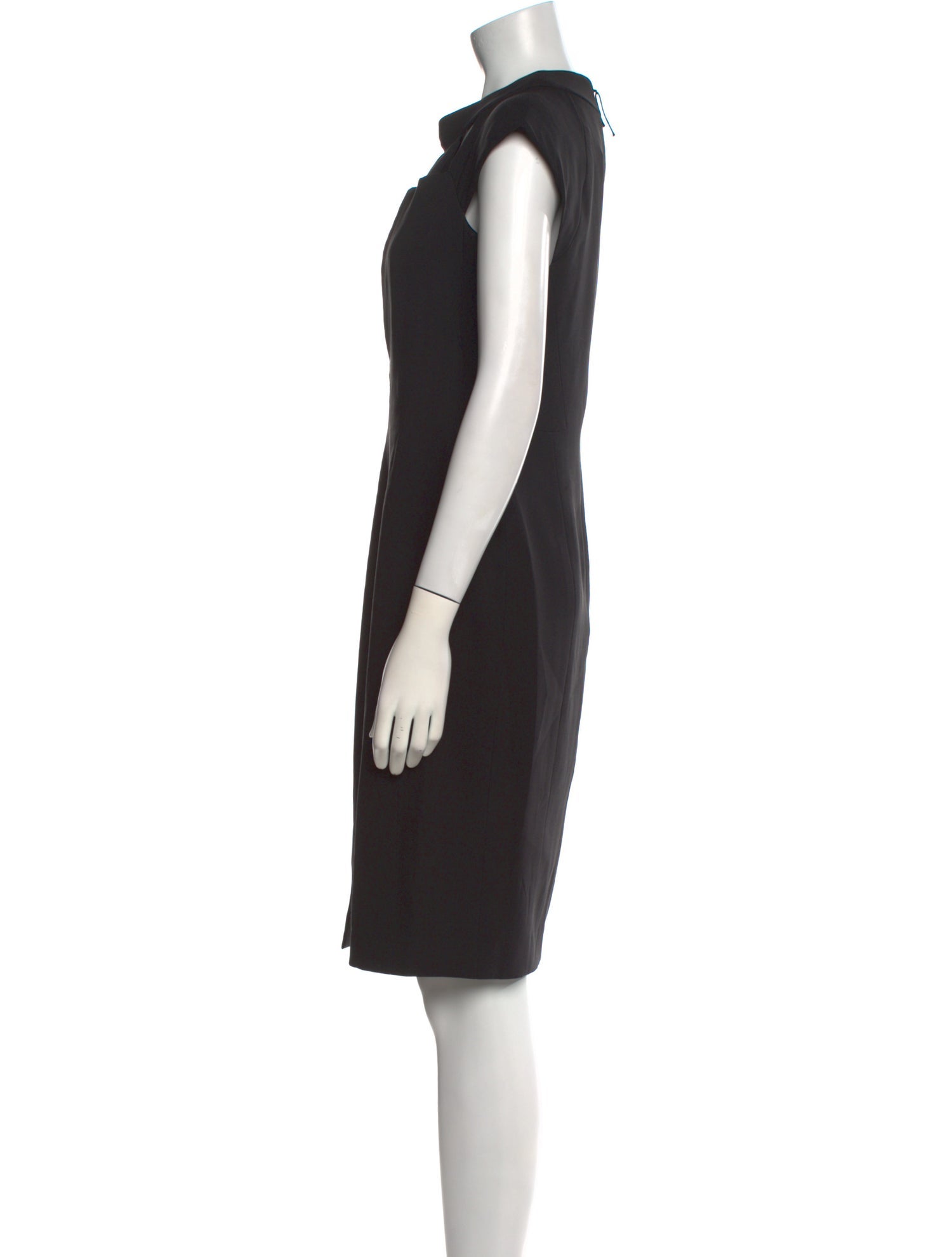 J. Mendel Crew Neck Knee-Length Dress