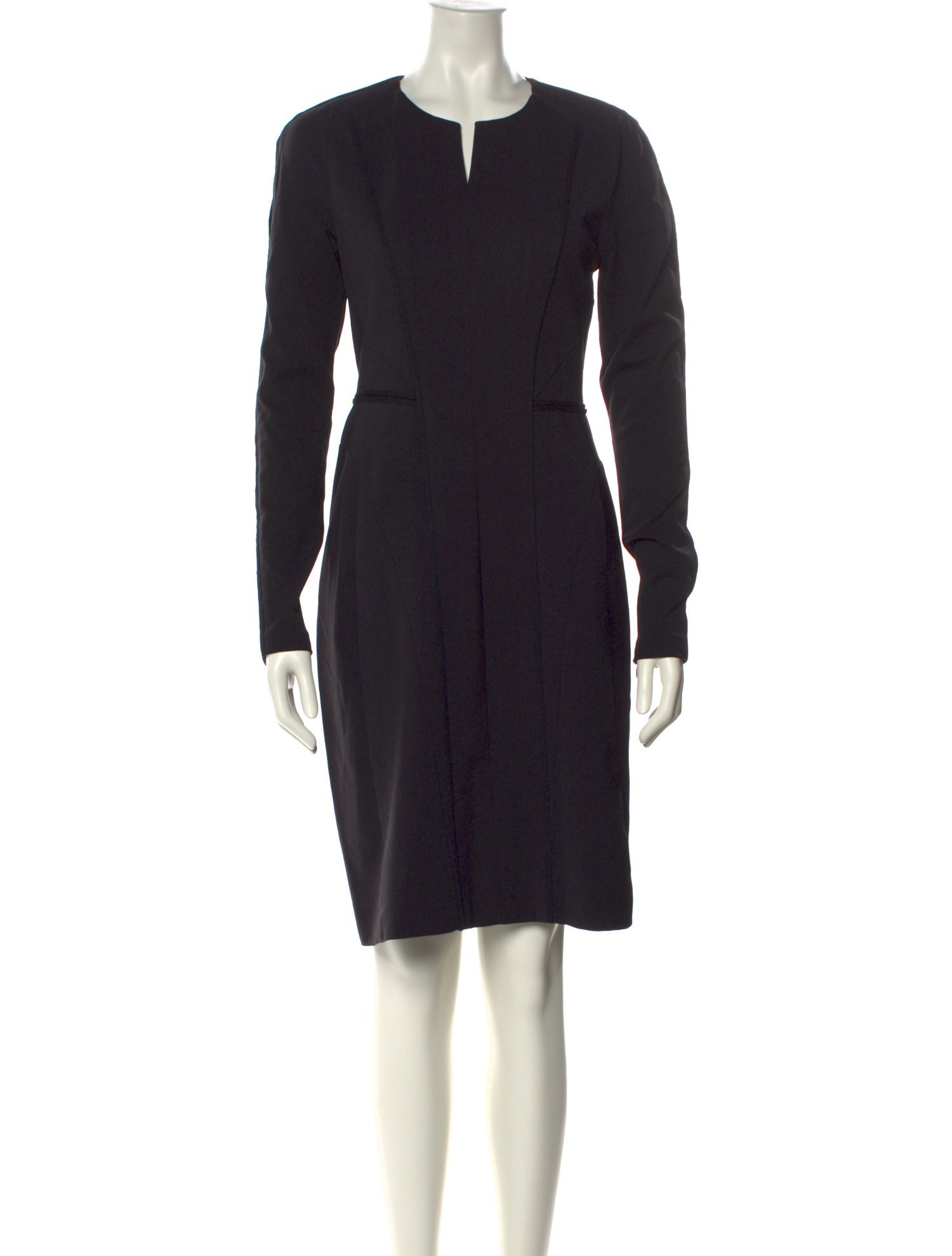 J. Mendel V-Neck Knee-Length Dress