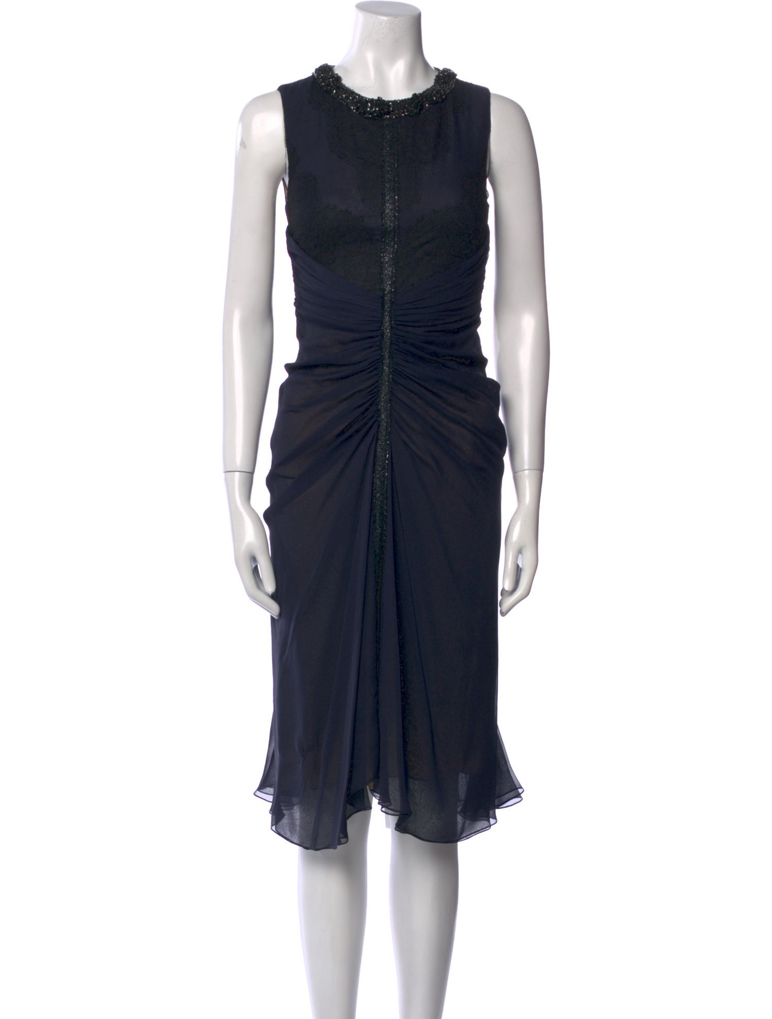 J. Mendel Silk Midi Length Dress