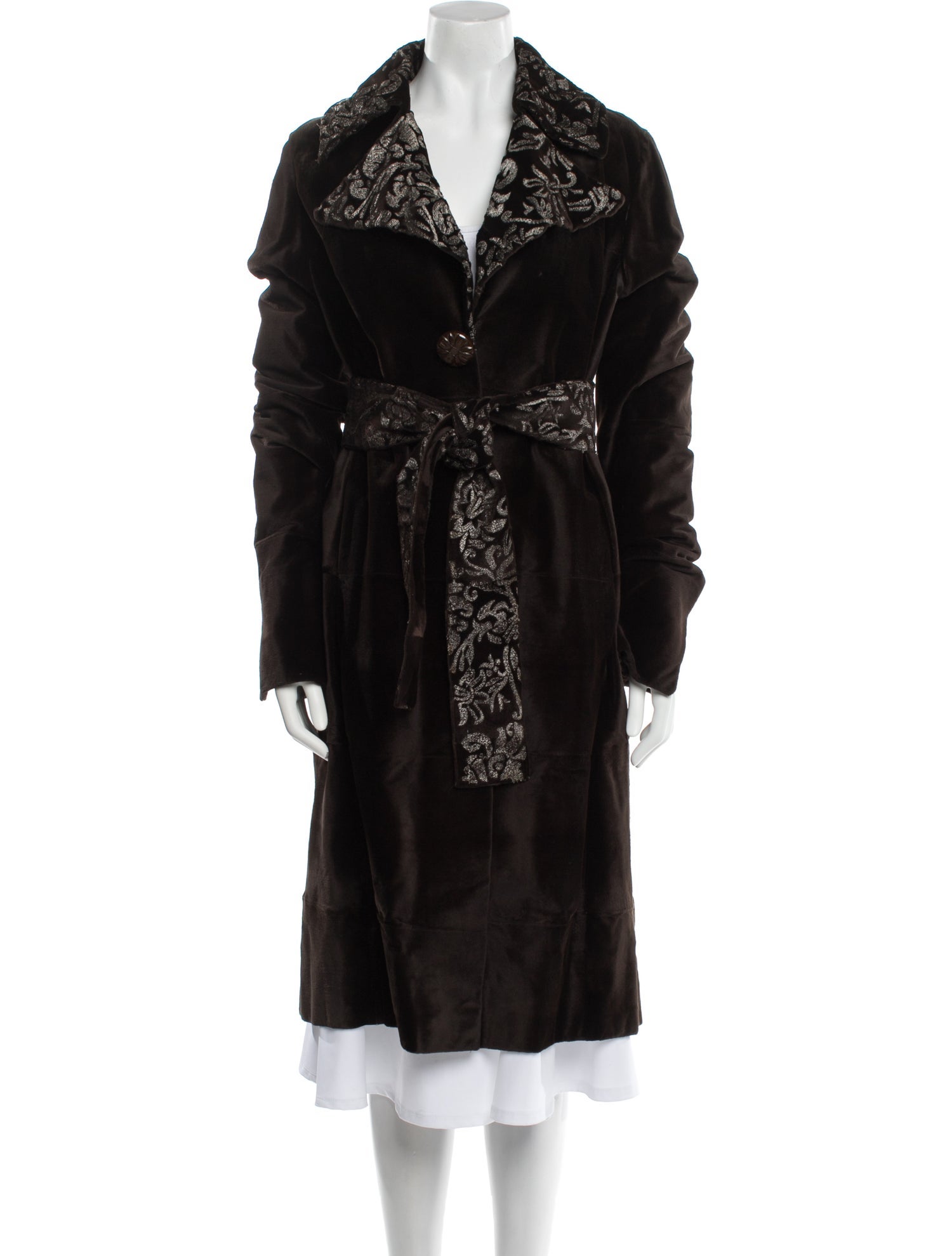 J. Mendel Faux Fur Coat