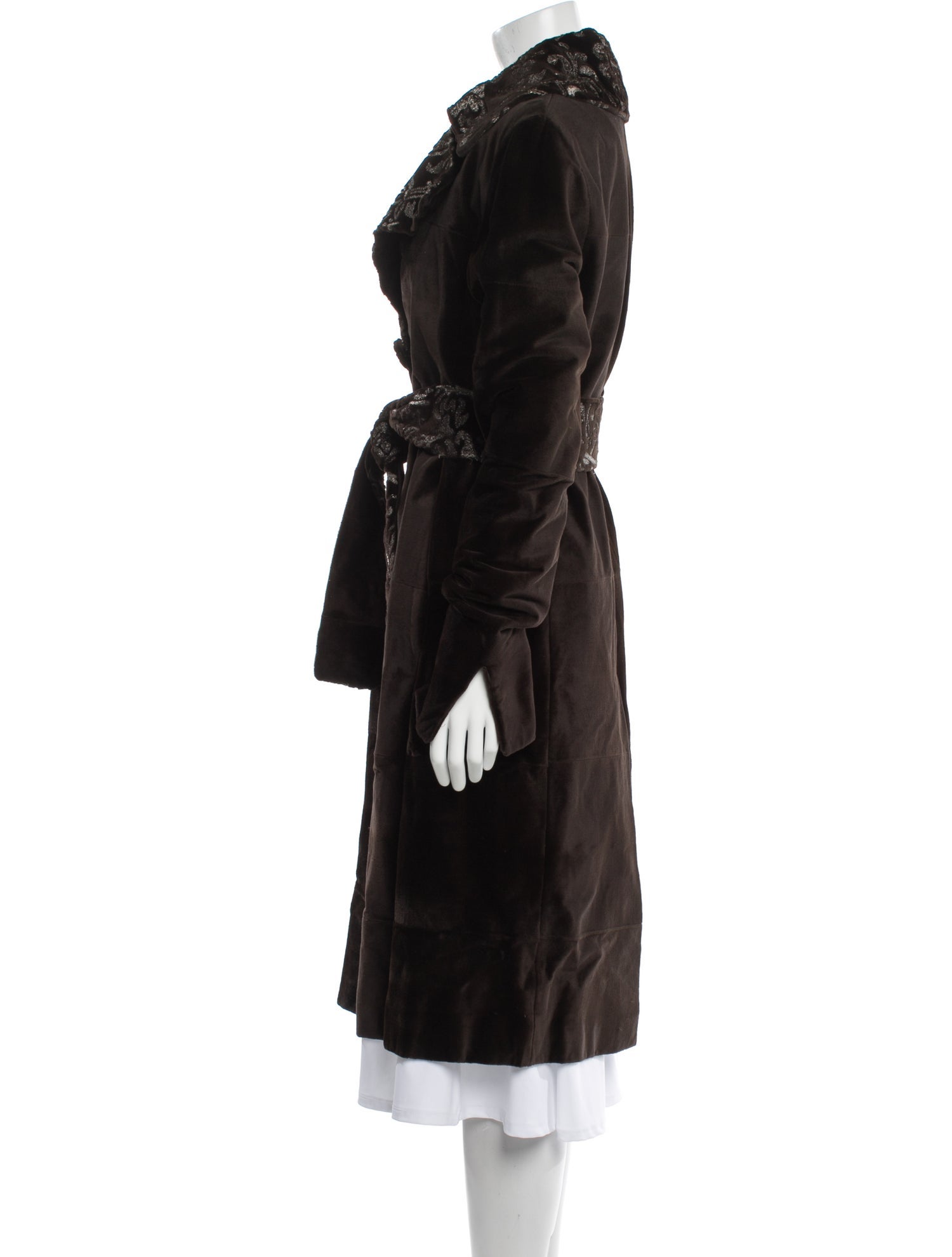 J. Mendel Faux Fur Coat