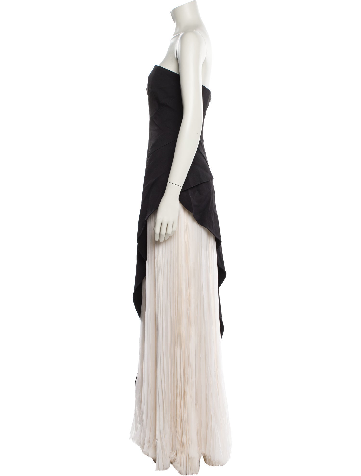 J. Mendel Strapless Long Dress