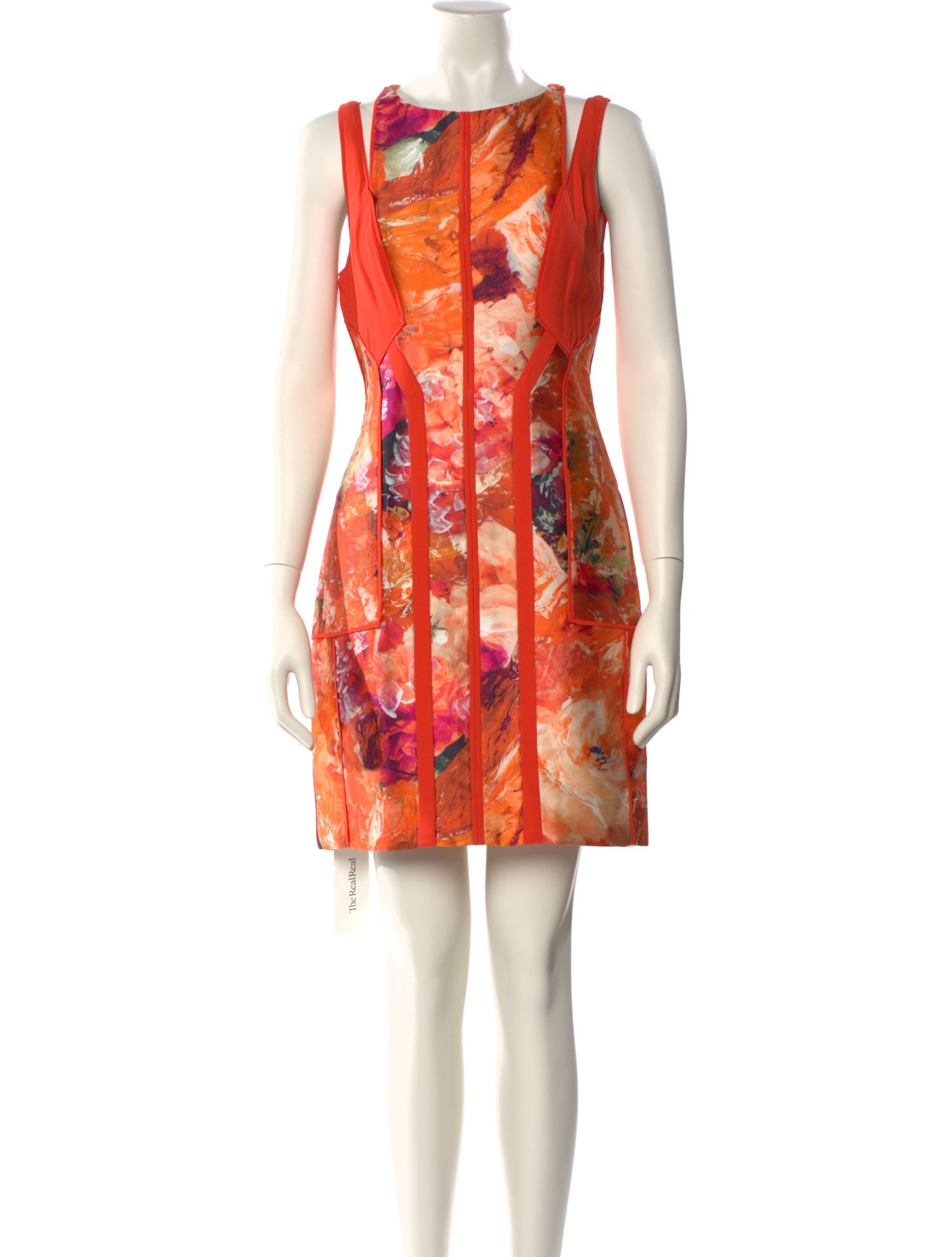 J. Mendel Floral Print Mini Dress