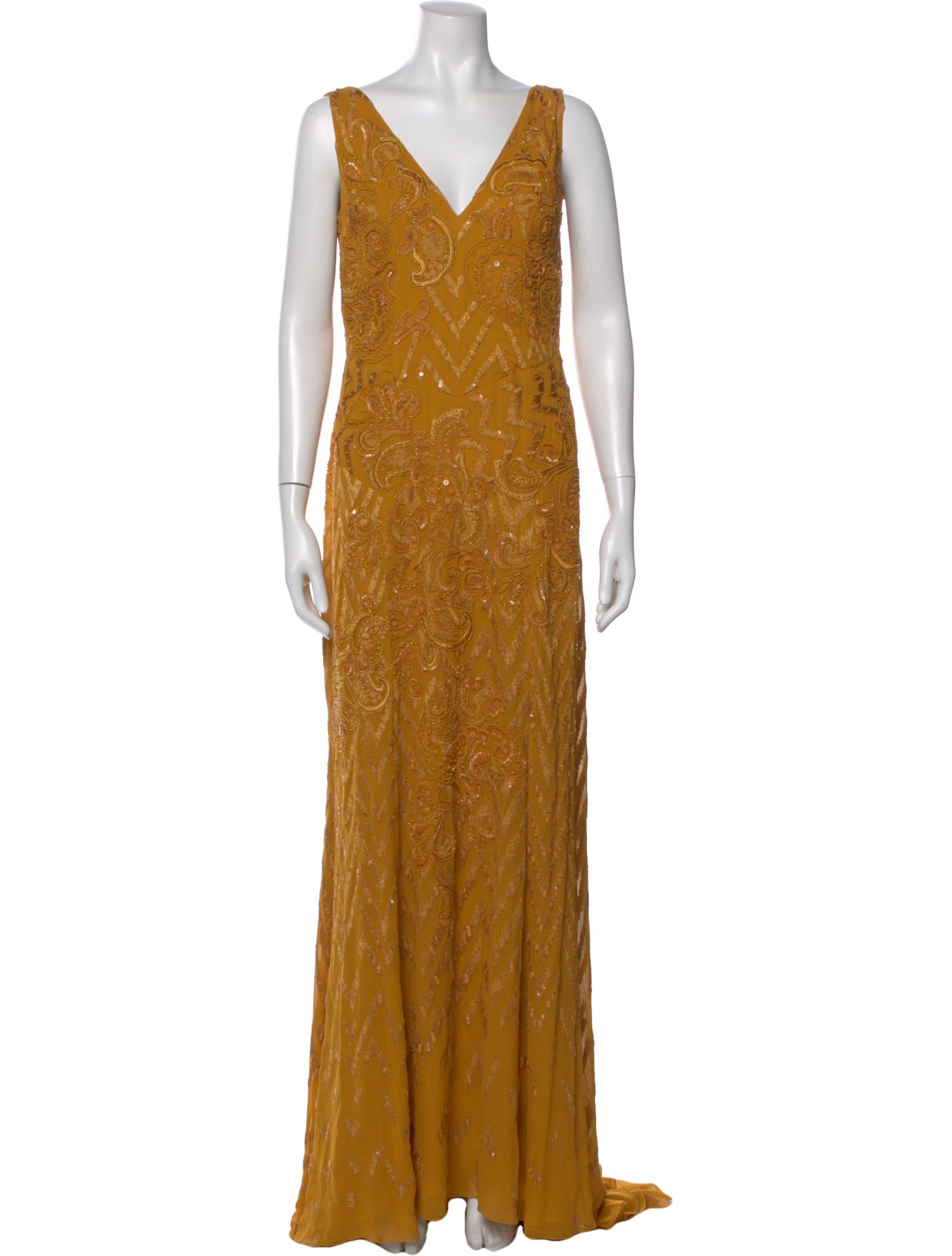 j mendel gold dress Patou main image 0